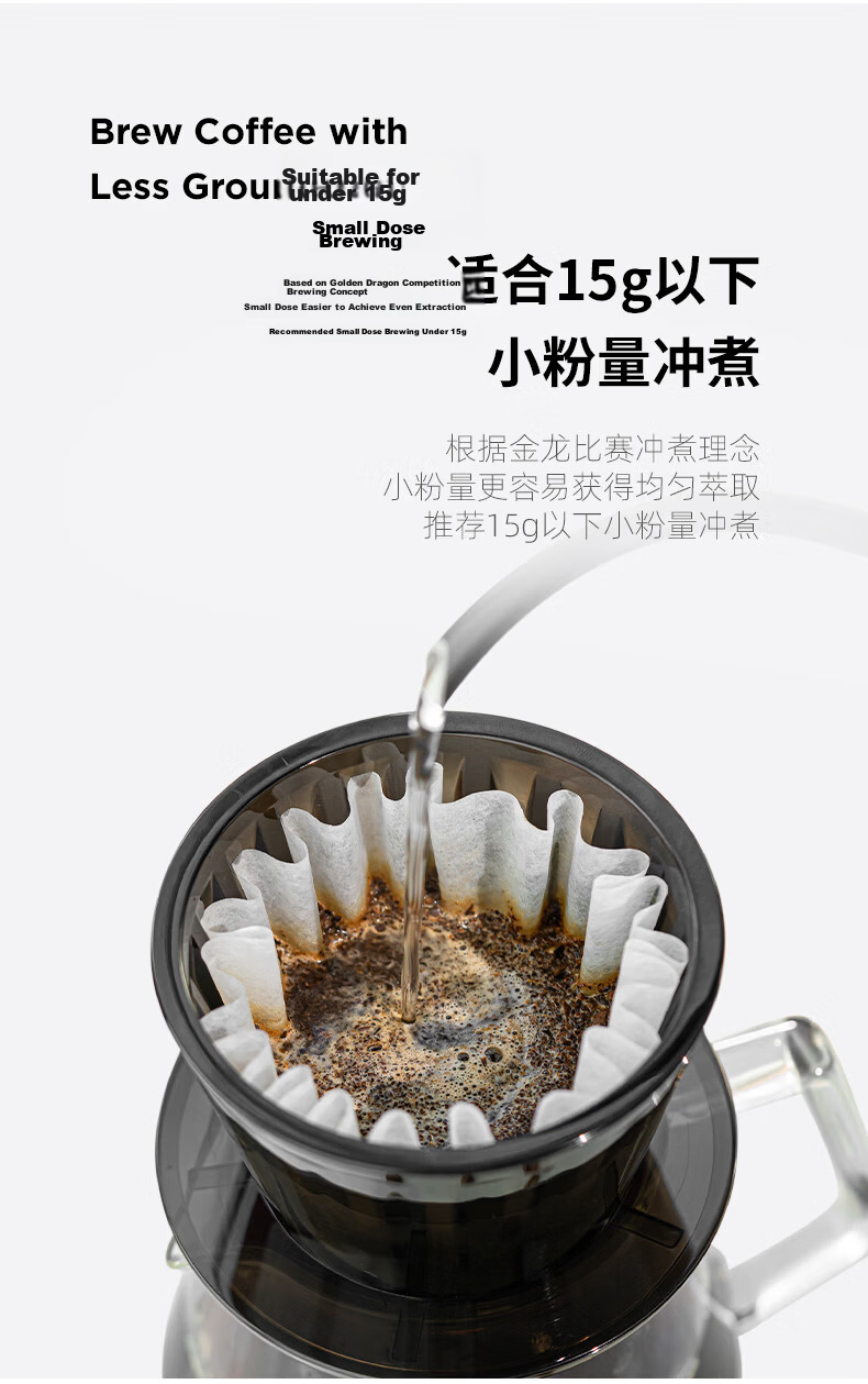 Timemore Ice Gaze B75 Pour Over Coffee Filter Cup Cake Filter Cup Flat Bottom Filter Cup Home Coffee Utensils 11
