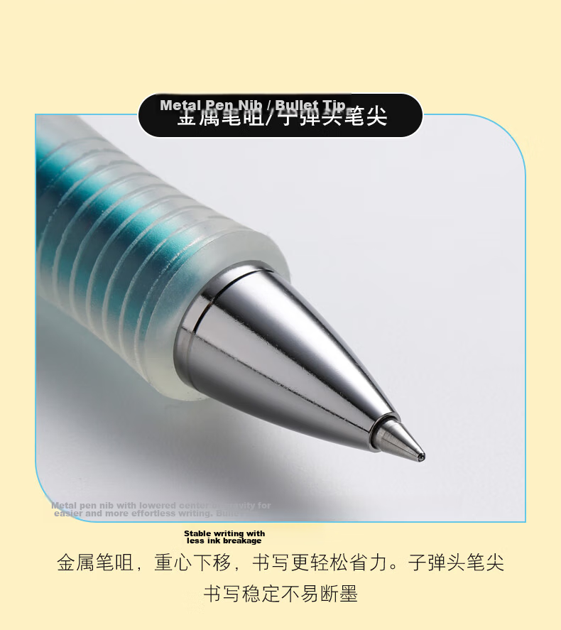 PILOT 415V Retractable Gel Pen Signature Pen Smooth Quick-Dry 0.7mm Black Carbon Ink Bright Green Barrel 9