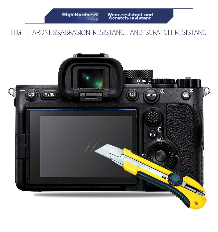 Earlymen Dual-Pack Tempered Glass Screen Protector for Canon R50, R8, G7X3, M200 Camera Screen Protection Film, Adhesive Film, Mirrorless And DSLR Accessory 3