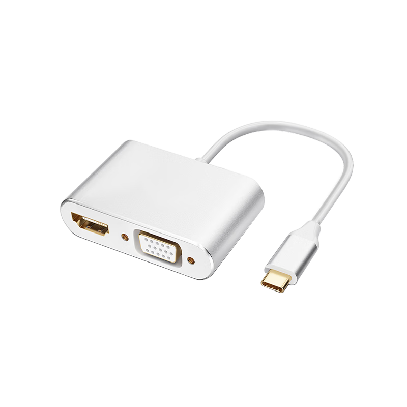 Isky Type-C Docking Station USB-C to HDMI/VGA Adapter 4K for Apple MacBook iPad Pro TV Projector Huawei Tablet Expansion Adapter