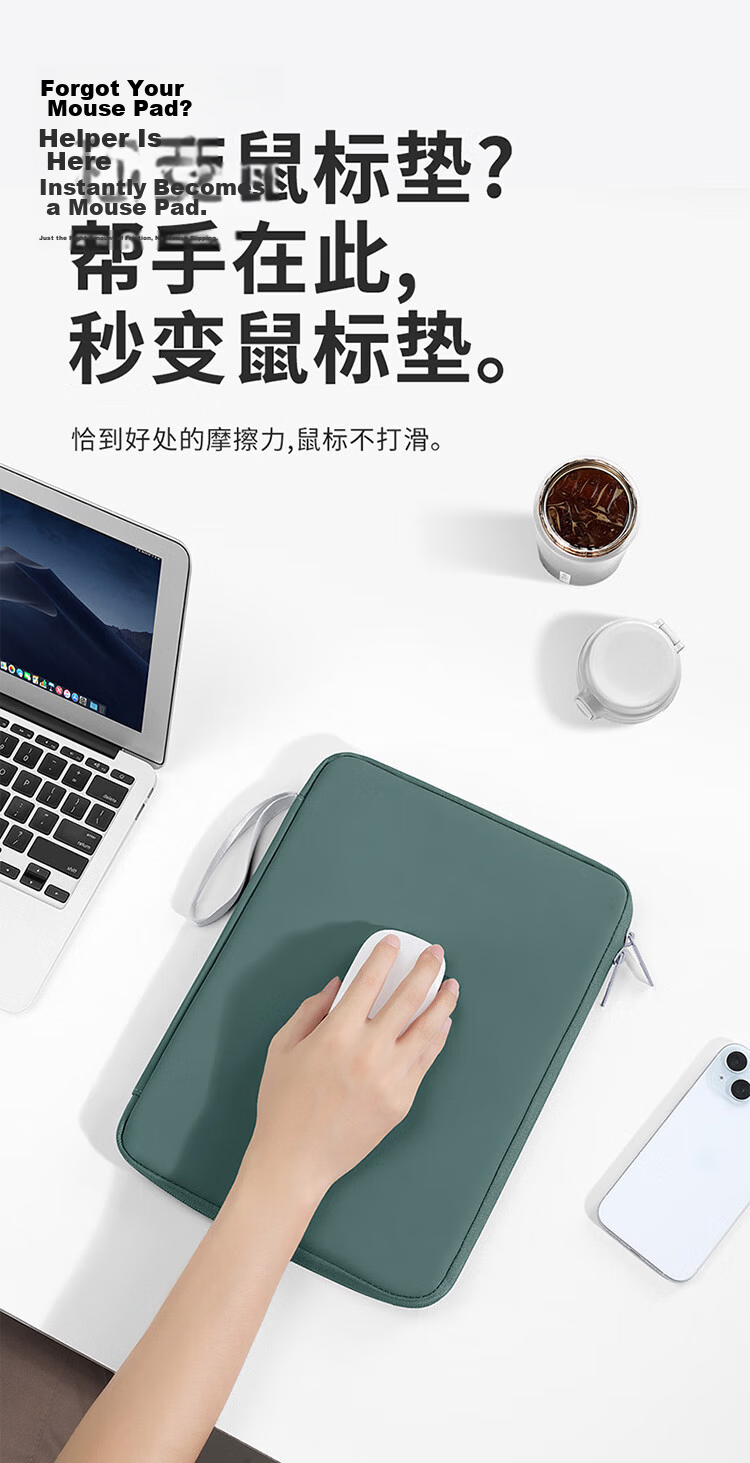 Biyoumei IPad Tablet Case, 11-Inch Protective Cover, Apple Huawei Tablet Accessory, Storage Bag, Dark Gray 7