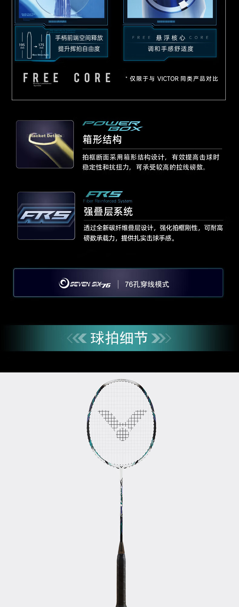 VICTOR TK-ONE/V 4U Full Carbon Starburst Badminton Racket Pre-Strung 26lbs Gift Box Edition 4