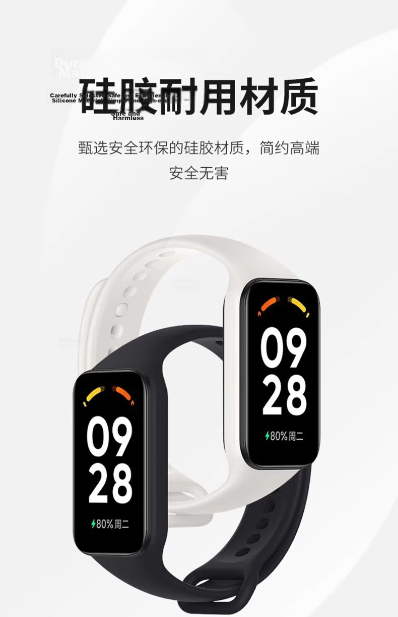 CHENSONG Replacement TPU Silicone Wristband Strap for Xiaomi Redmi Band 2 Fitness Tracker Accessories Compatible with Xiaomi Redmi 2nd Generation 3