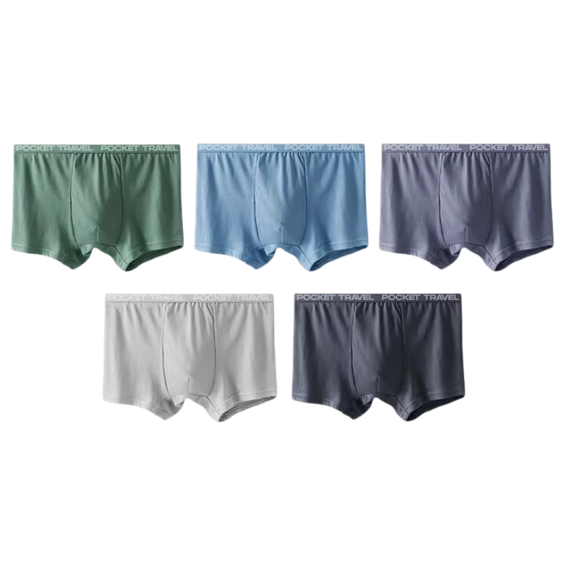 Koudailvxing Colored Men's 20-Pack Disposable Underwear, Men's Boxer Briefs, Pure Cotton Underwear, Travel-Friendly, No-Wash Daily Disposable Pants, 4XL