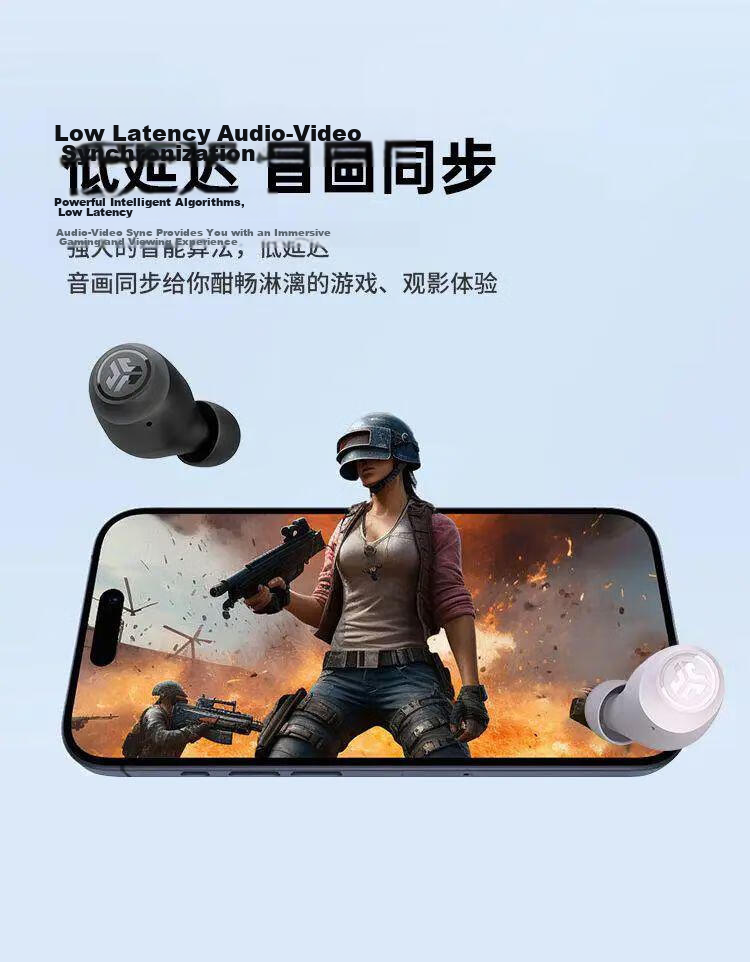 JLab GO Pods ANC True Wireless Noise-Cancelling Bluetooth Earphones In-Ear Gaming Sports Music Headphones Compatible with Android And Apple Phones Gift Clove Purple 12