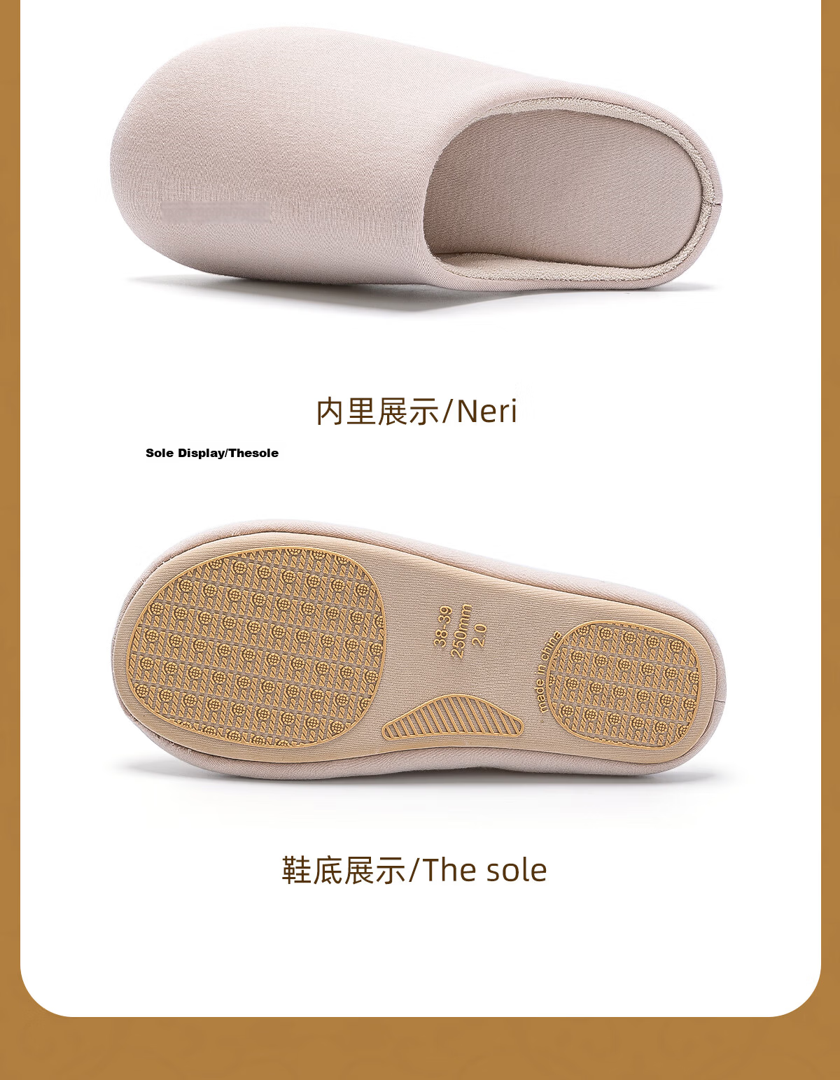 TZLDN Non-Slip Slippers for Elderly Men, Indoor Home Use, Cotton Linen Fabric, Maternity Couples, Quiet Cotton Slippers for Me 24
