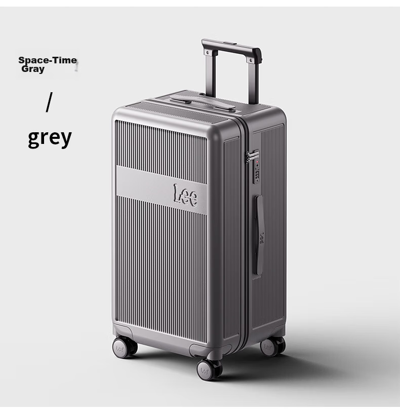 Lee High-Quality Large-Capacity Thickened Suitcase, Trolley Case, Travel Luggage, Password Lock Box, Aurora White, 28 Inches 26