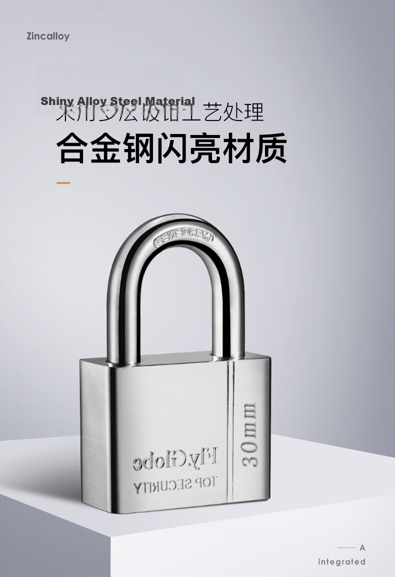 Fly.Globe Waterproof Rustproof Padlock 30mm for Toolbox Door Anti-theft Window Lock 4