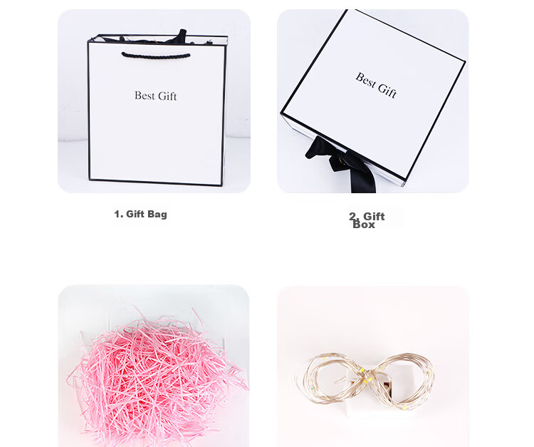 Jidukongjian Gift Box, Birthday Present Box, Anniversary Graduation Confession Gift Box, Packaging Box, Gift Box, Empty Box + Gift Bag 22
