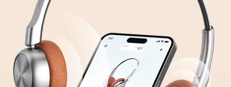 IKF R1 Retro Over-Ear Wireless Bluetooth Headphones Fashion Digital High-Quality Metal Millennium Y2K Influencer Celebrity Melad Small Head Space Black 67