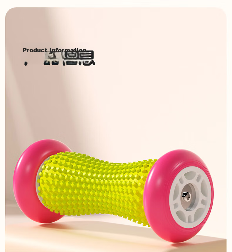 Duweike Foot Massage Roller Plantar Fascia Ball Flat Foot Relaxation Fitness Home Use Mint Green Wolf Tooth Model 16