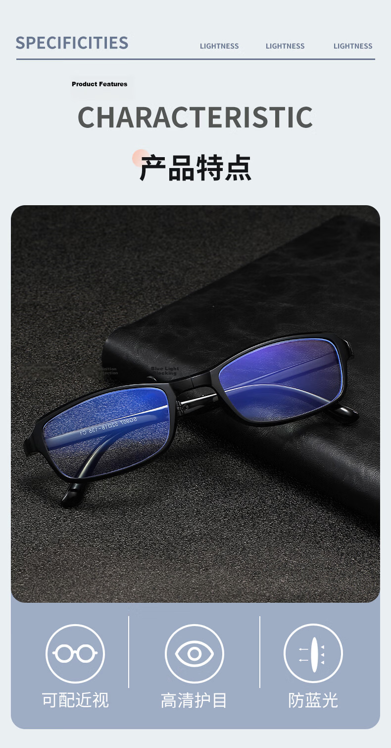 DRATRA Portable Foldable Reading Glasses HD Blue Light Blocking Lightweight Comfortable TR Frame for Middle-aged and Elderly 4