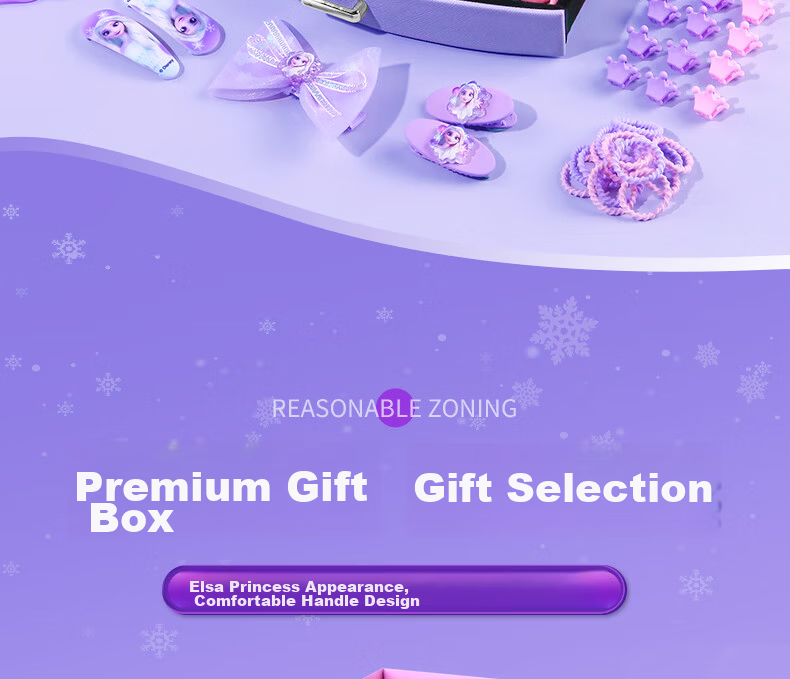 Disney Elsa Princess Children's Jewelry Box Toy for Ages 8-14, 12-Year Girl, 6-12 Birthday Gift Elsa Hair Accessories 10 5