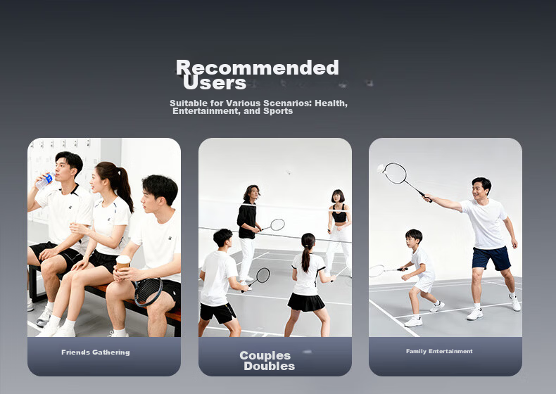 JD Original Full Carbon Badminton Racket, Durable Ultra-Light Pre-Strung, Li Ren 700 Pair Rackets, with Free Racket Case + 10 Shuttlecocks 5