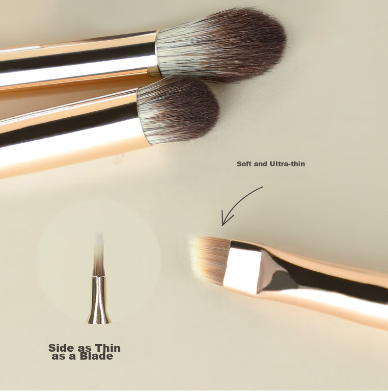 MSQ 8-Piece Double-Ended Makeup Brush Set Foldable Portable Blush Foundation Eyeshadow Concealer Brushes Beauty Tools 3