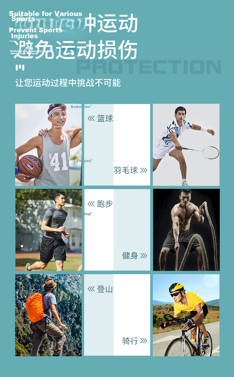 Nailikes Professional Sports Knee Brace for Men, Joint Support, Meniscus Injury Stabilizer Strap, Compression for Badminton and Basketball 1