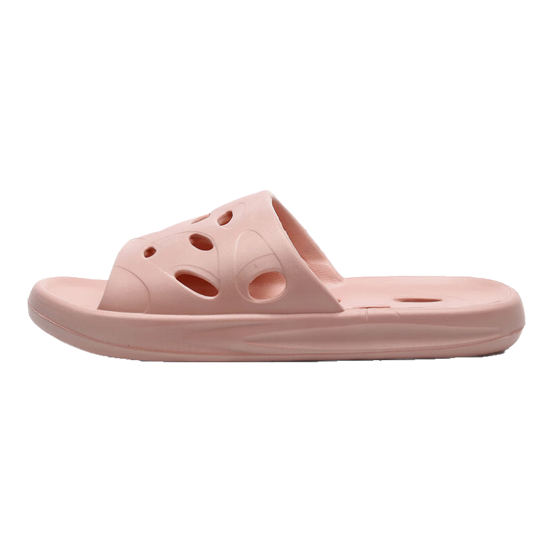 GUOLUOFEI Bathroom Slippers for Men And Women, Summer Indoor Shower Hollow Water-Draining EVA Bathroom Sandals, Pink, Size 40-41