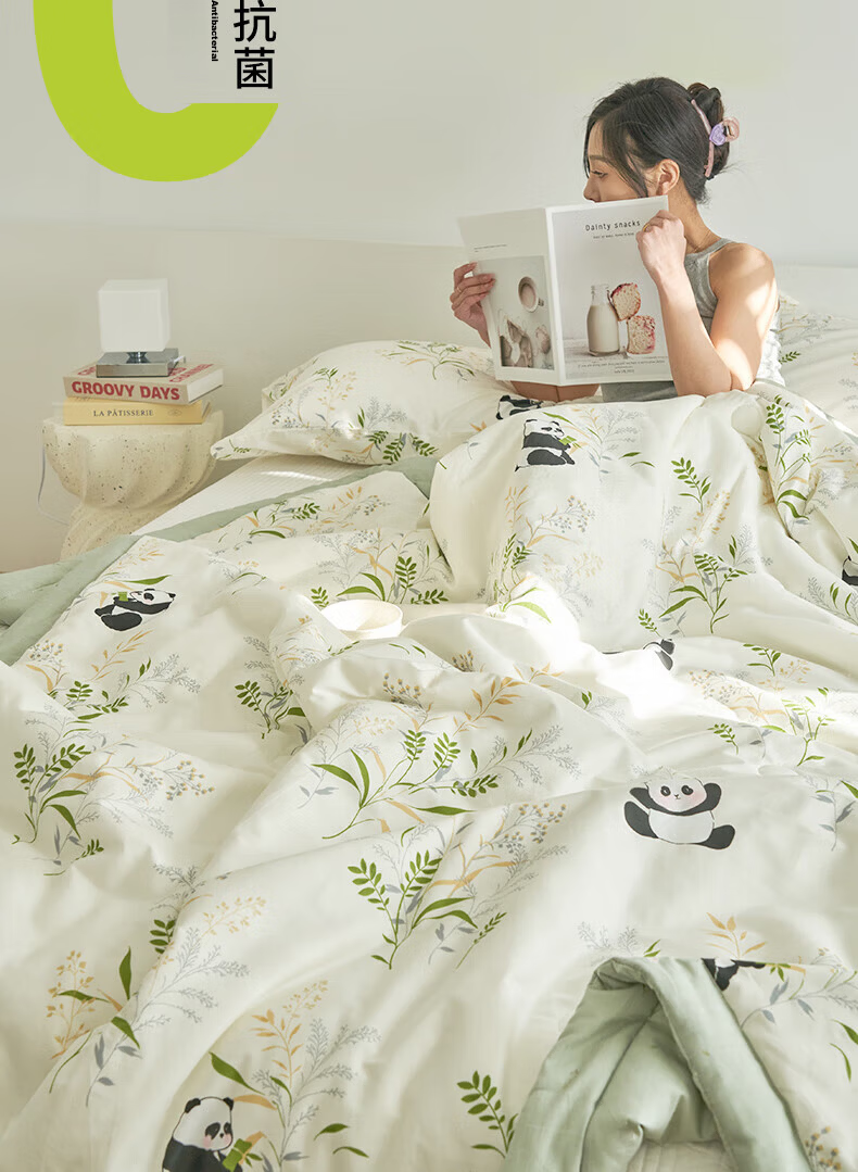 Wuyinliangpin Class A All-Cotton 100% Cotton Quilt, Thin Summer Comforter, Air Conditioning Cool Quilt, 150*200cm 6
