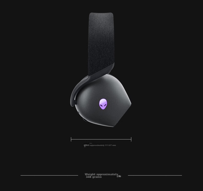 Alienware AW725H Bluetooth Wireless Gaming Headset Compatible with Tri-Band Action Headphones, Smart Noise Cancellation, Long Battery Life [JINGDONG Exclusive] White 19