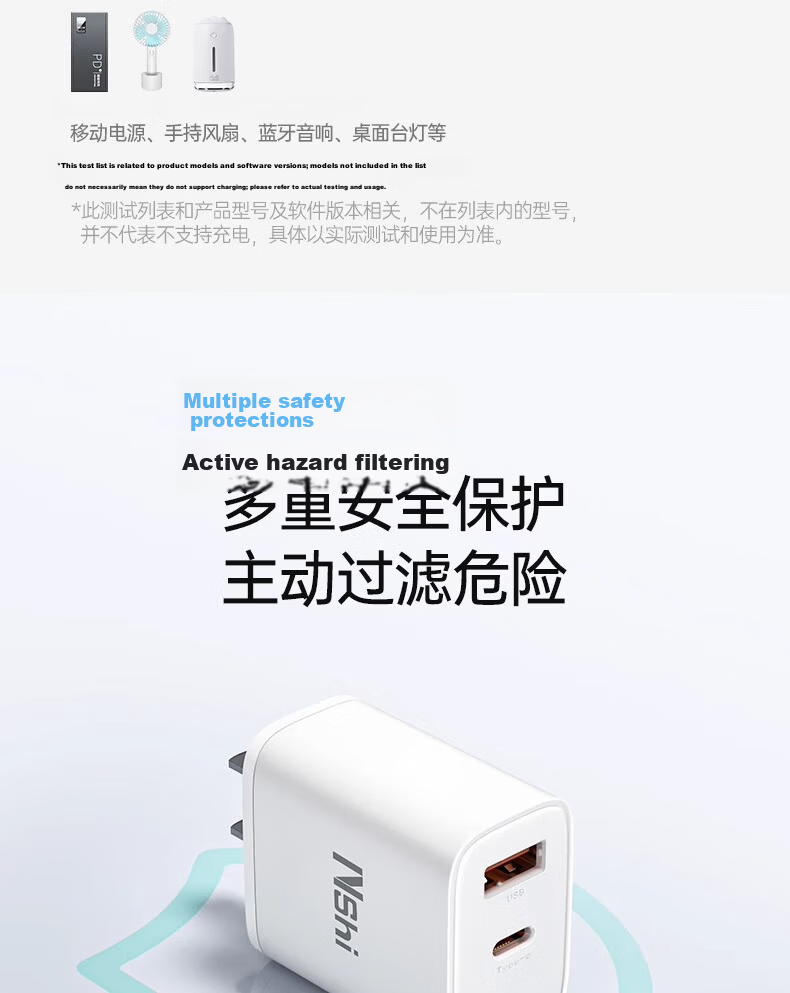 Dual Port 20W Multi-Port Charger Adapter Compatible with Apple iPhone 16/15, Huawei, Xiaomi, Android Phones, Smart Bands, and Watches, Apple 18W Charger Plug 12