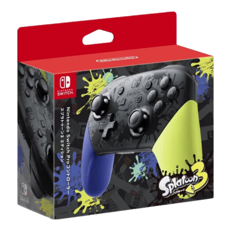 Nintendo Switch Nintendo Pro Controller 1st Gen OLED Extended Battery Gamepad Japanese Version Splatoon 3 Limited Edition Bluetooth Accessory