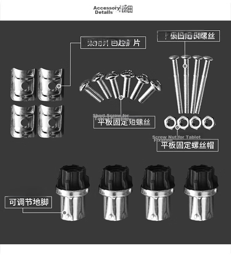 Quanshi Stainless Steel Workbench Double Layer, Kitchen Prep Table Storage Rack Hotel Commercial Cutting Table 60*50*80cm 18