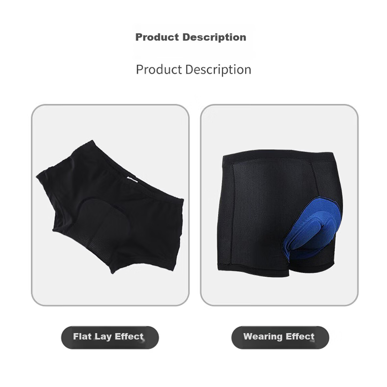 40,000 KM Men's Cycling Shorts Thickened Silicone Shock Absorption Mountain Bike Quick-Dry Road Bike Shorts Equipment L 6
