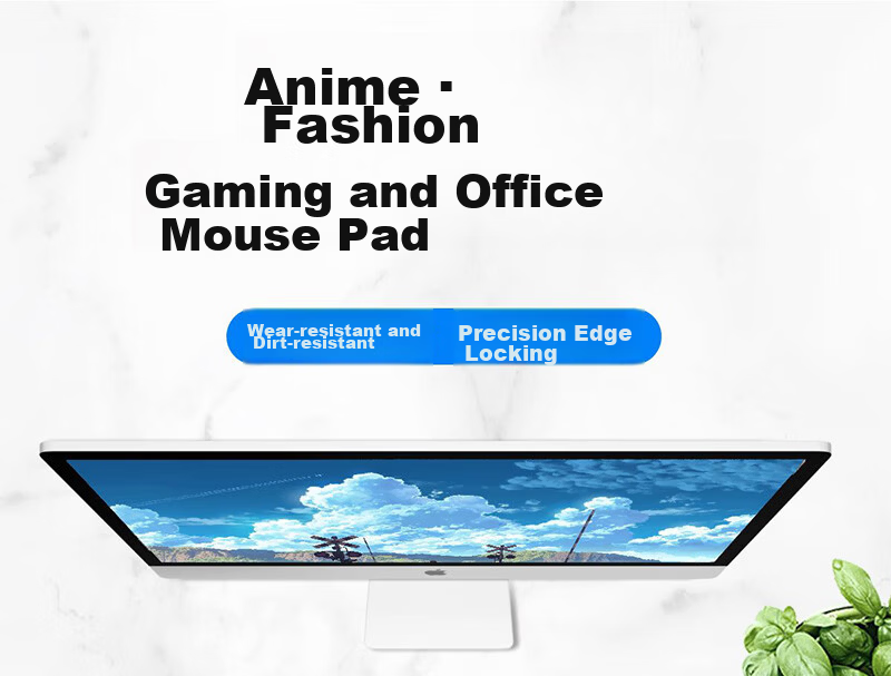 Juyingfeng Mouse Pad, Small Size, for Office And Home Use, Portable, Non-Slip, Washable, Personalized Gaming Mouse Pad, 26*21cm, Morandi Peace Joy Small Size 1