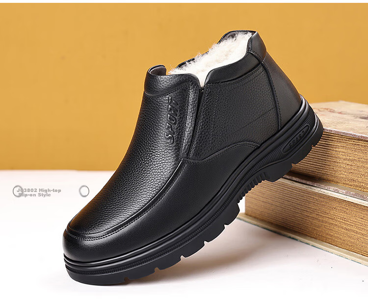 EGCHI Business Casual Shoes for Men, Leather Slip-On Shoes, Top-Grain Cowhide, Middle-Aged Footwear, 36274 Hollow-Out Style, Size 40 30