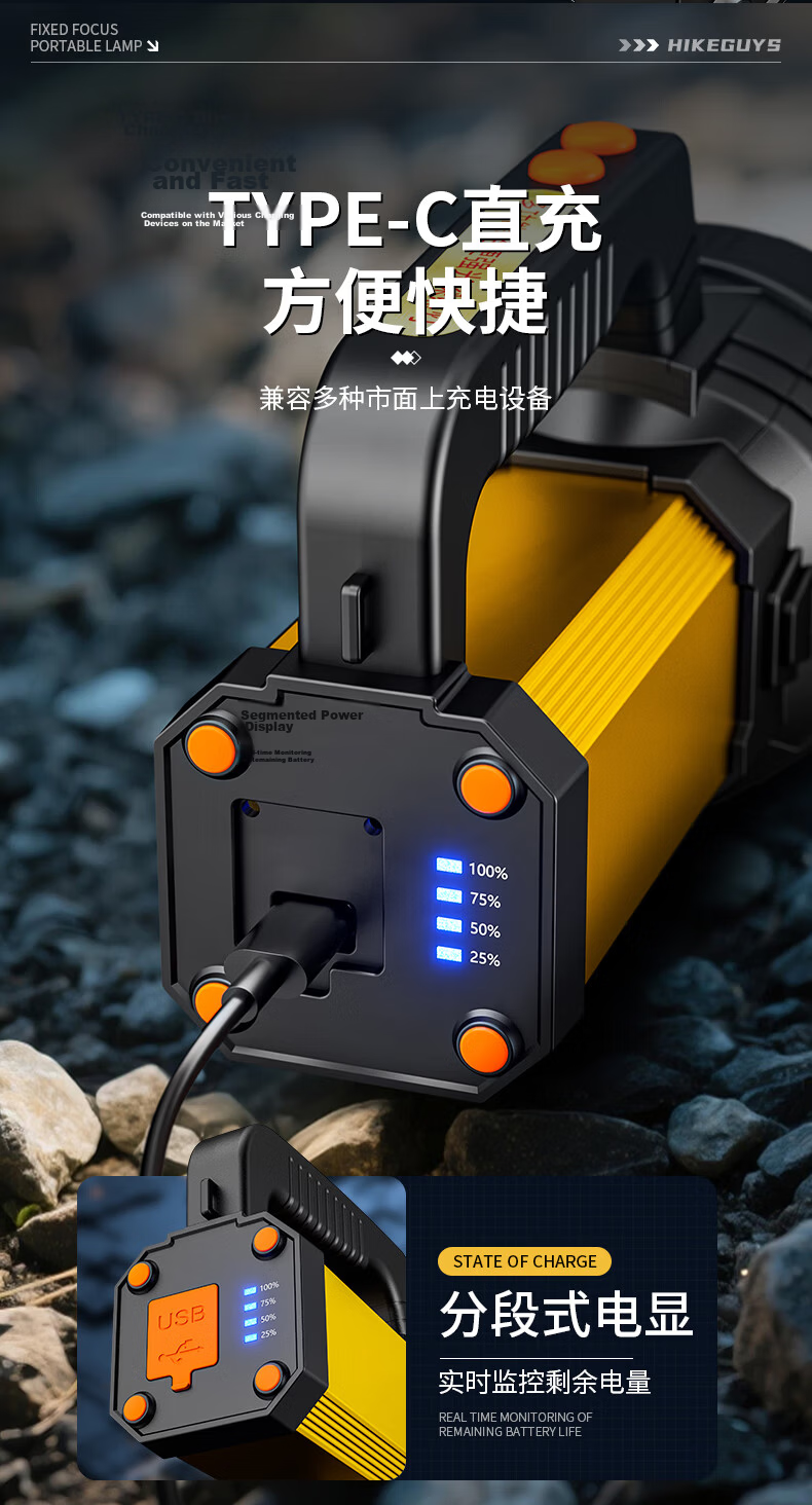 Xiaoyeren Cicada Catcher Monkey Flashlight High Brightness Long Battery Life Military Home Emergency Patrol Work Portable Searchlight 7