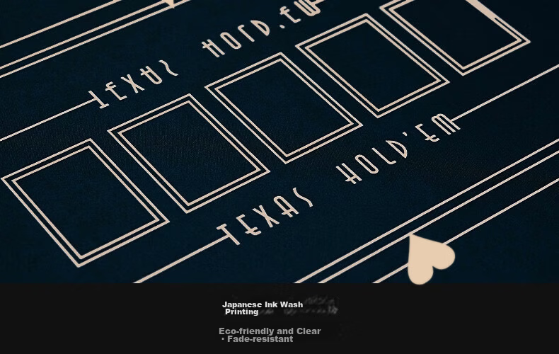Deschen Poker Table Cloth Rectangular Poker Mat Thickened Edge-Locked Rubber Gaming Table Mat for Card Room 8