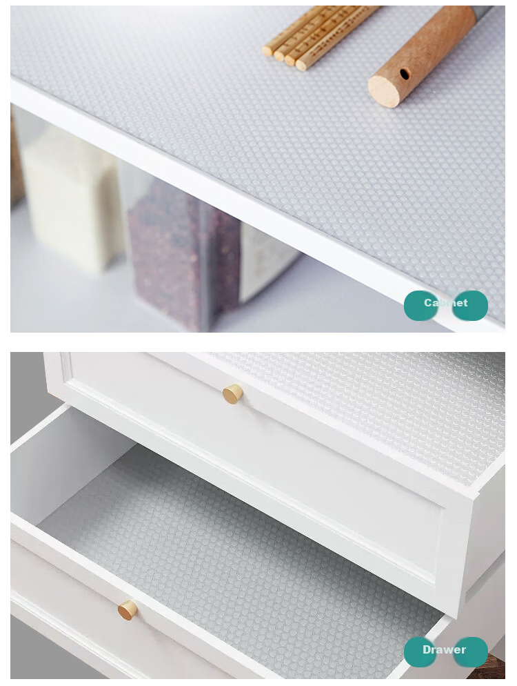 Quatrefoil Antibacterial Drawer Liner, Waterproof And Oil-Proof Cabinet Paper, Moisture-Proof Paper for Wardrobes And Cabinets, Transparent White, 60*500cm 6