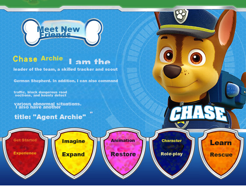 PAW PATROL Christmas Gift Patrol Team Toy Car for Boys And Girls, Rescue Racing Car, Patrol Vehicle Ryder 4