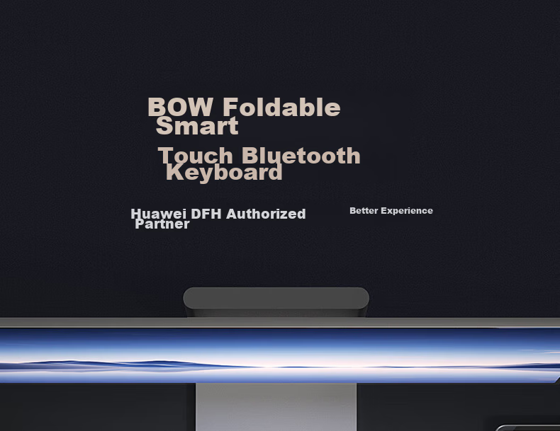 B.O.W Hangshi HB168 [Huawei DFH Brand Authorized] Foldable Silent Bluetooth Rechargeable Keyboard Wireless Portable 64-Key Keyboard for Mobile Phones, Laptops, and Tablets Black 2