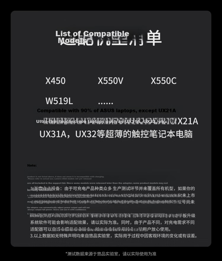 Youpin ASUS Laptop Charger, 19V4.74A, Suitable for Shenzhou Xuanlong Zhanshen K610D, Haier Power Adapter Cable, 90W, 4.0*1.7 Small Round Head 7