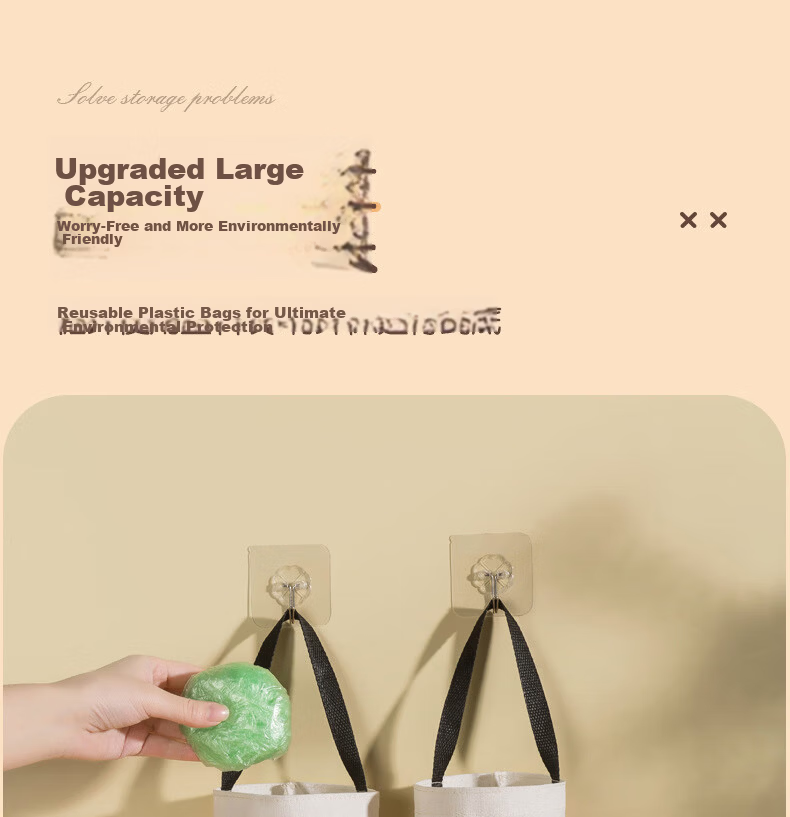 Fanyejia Japanese Cotton And Linen Storage Hanging Bags, 3 Pieces, for Over-The Or Desktop Organization, Yellow Jute Storage Pouches for Bathroom Use 8