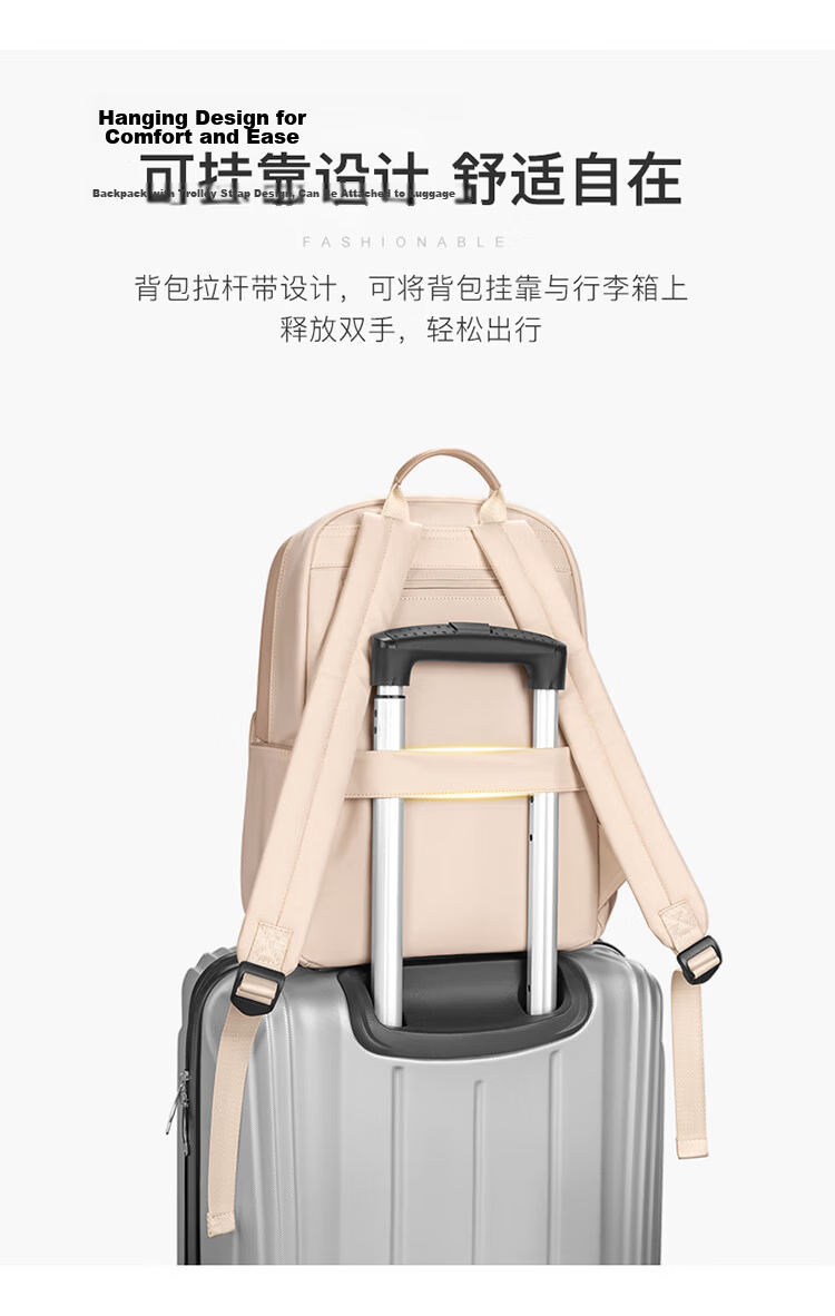 POLO Women's Casual Travel Backpack, Fits 14-inch Laptop, Student School Bag, Birthday Gift for Girlfriend 11