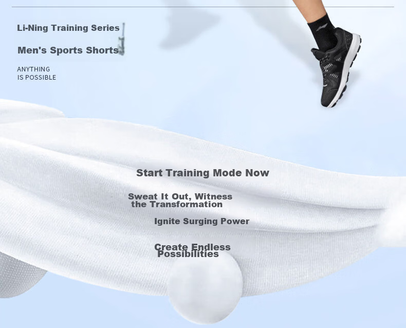 Li-Ning Men's Summer Sports Quick-Dry Running Marathon Compression Lined Shorts 2026 New Beachwear Five-Point Fake Two-Piece 2