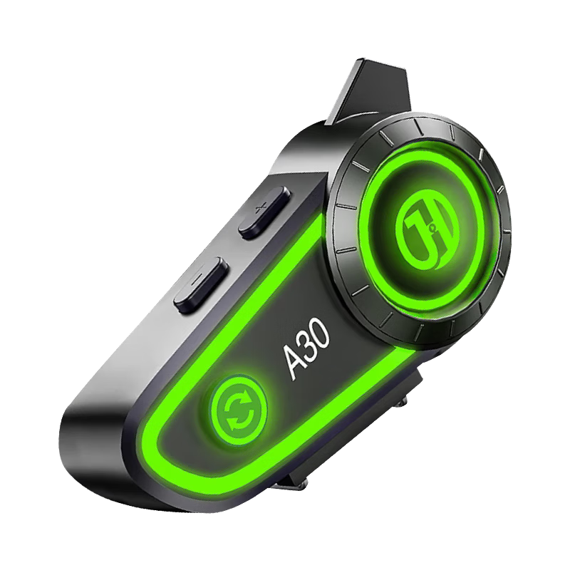 Hengjiang A30 Helmet Bluetooth Earphone Waterproof Long Battery Life Soft Mic 45H Playback for Delivery Riders