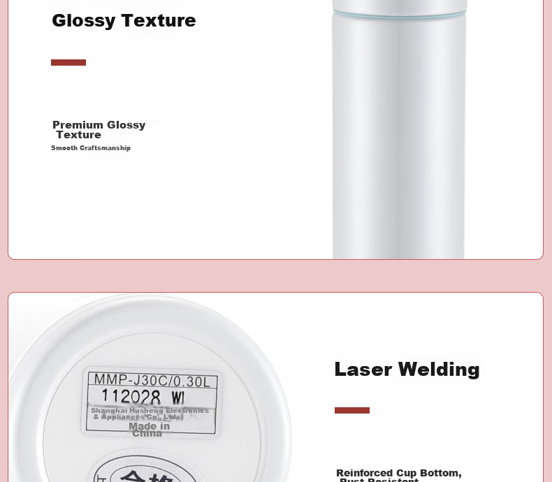 TIGER Stainless Steel Vacuum Insulated Water Bottle MMP-J30C-WL 300ML Cool White Teacher's Day Gift 22