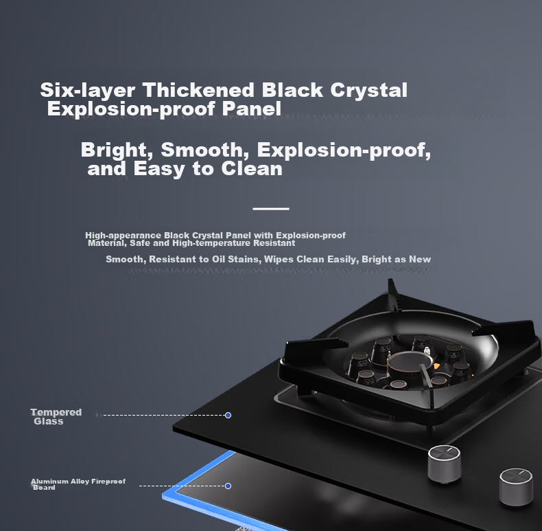 Royalstar Gas Stove Natural Gas Double Burner 5.2kW Built-in Countertop Cooker One-Key Stir-Fry Dual-Side Timer JZT-B52-A (Natural Gas) 18