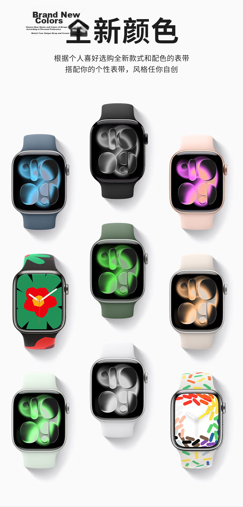 BHO [Over 1 Million Sold Online] Compatible with Apple Watch Band, Suitable for Apple Watch S12 Sports Band, IWatch S11/10/9/ultra4/se Silicone Strap 2