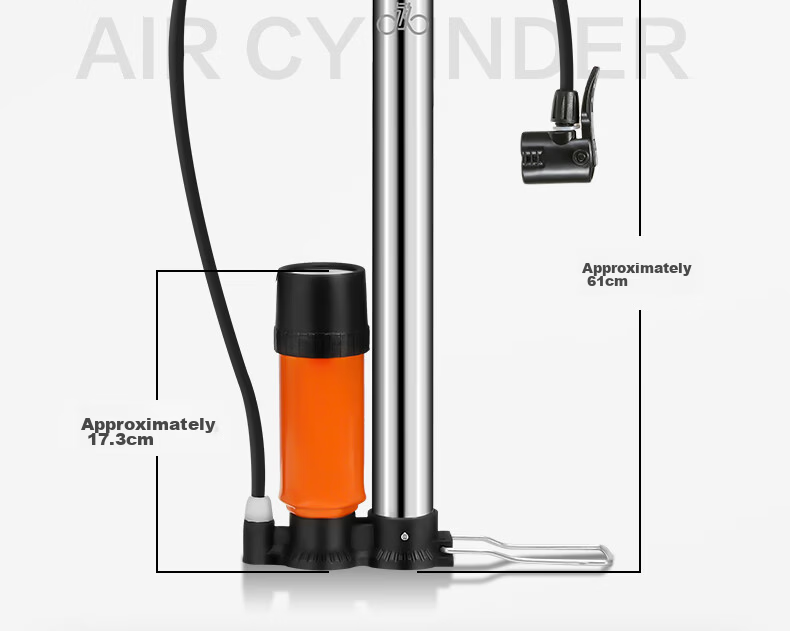 FOREVER Bicycle Pump, Soccer Ball And Basketball Inflation Tube, Electric Battery Universal Pump with Pressure Gauge, Air Hose Inflation Tube 17