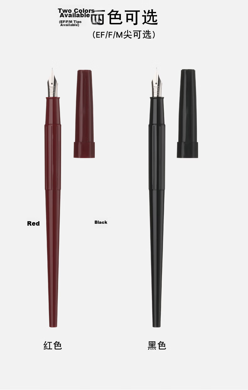 PILOT Fine Long Pen Fountain Pen for Male And Female Hand-Drawing Sketching Calligraphy Practice Students Adults Fountain Pen DPP-70 F Nib Red 13