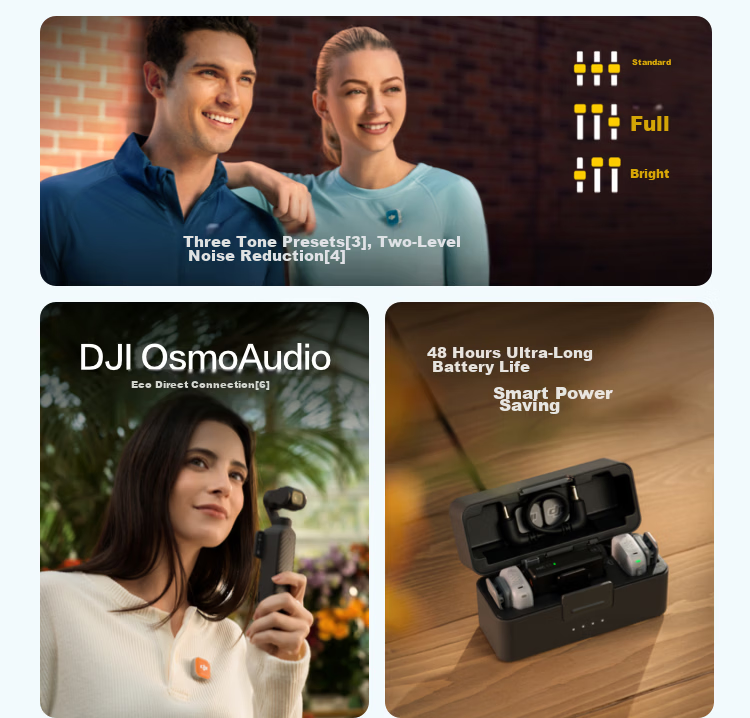 DJI Mic Mini 2 Wireless Microphone with Multi-Color Front Covers High-Quality Audio Lavalier Mic One-to-One for Apple iPhone 15-17 Series + Android + Camera 5