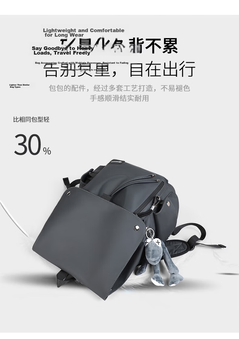 Aiqinghai Backpack for Women, Suitable for Middle School, High School And College Students, Laptop Bag with 15-Inch Large Capacity, Travel Backpack for Grades 4-6 9