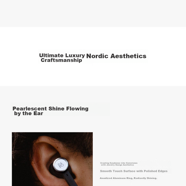 B&O Eleven Flagship Active Noise Cancelling True Wireless Bluetooth Earphones Beoplay EX Upgrade In-Ear Aluminum Color Birthday Gift [Endorsed by Gong Jun] 10