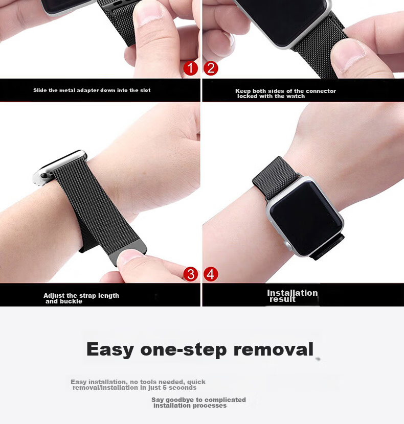 ESCASE Compatible with Apple Watch Bands for Apple Watch 11/9/8/7/Ultra3/SE3 Milanese Loop Magnetic Buckle Dual Color Starlight Green 42/44/45/49mm 12