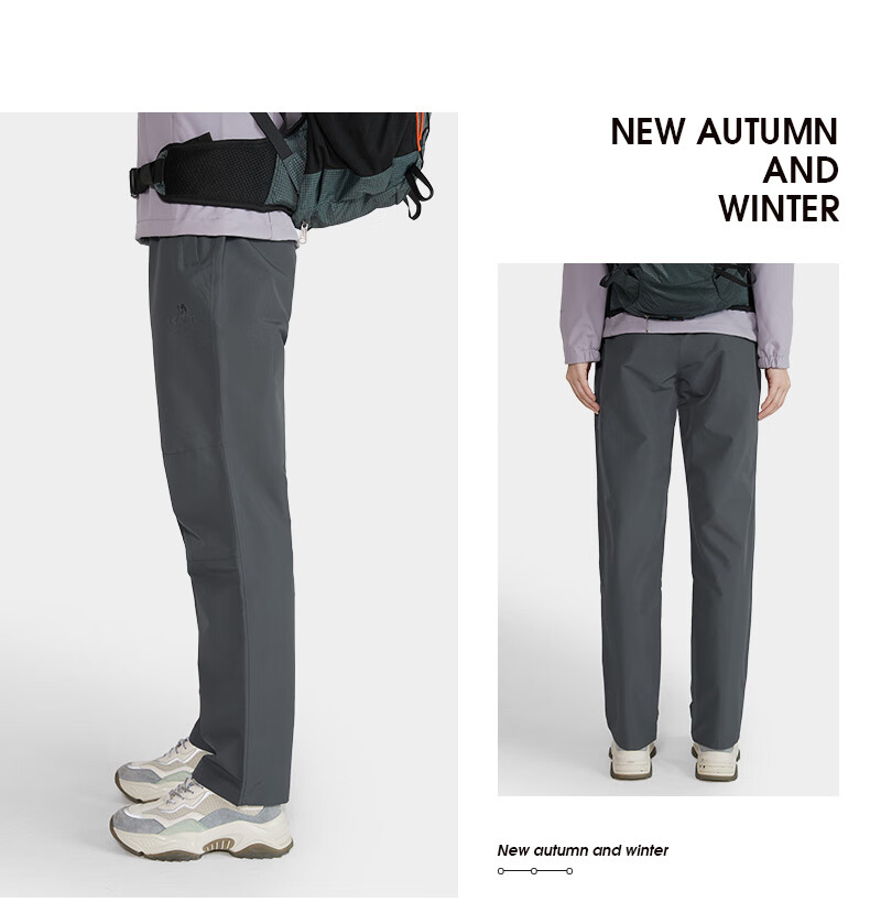 CAMEL Outdoor Hiking Pants for Women, Autumn Windproof And Warm Cargo Trousers, Couple's Casual Pants for Men A1W146120 10