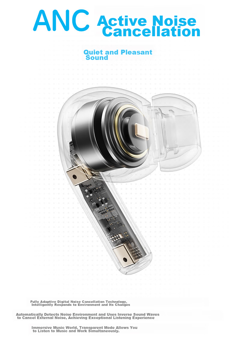 ROCK Doraemon Touchscreen Bluetooth In-Ear Earphones Soft Earplugs Noise Cancelling Call Long Battery Life Lossless Sound Sports Gaming Valentine's Day Gift for Men and Women 5